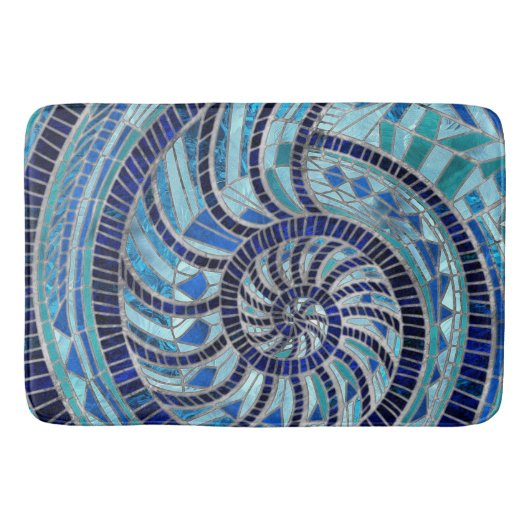 Nautilus Shell mozaïek kunst Badmat (Voorkant)