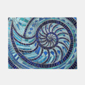 Nautilus Shell mozaïek kunst Deurmat (Voorkant)