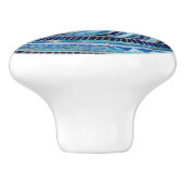 Nautilus Shell mozaïek kunst Keramische Knop (Zijkant)