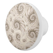 Nautilus Shell Pattern Keramische Knop (Rechts)