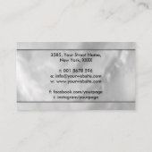 Nautilus Shell - Peal en Black Abalone Visitekaartje (Achterkant)