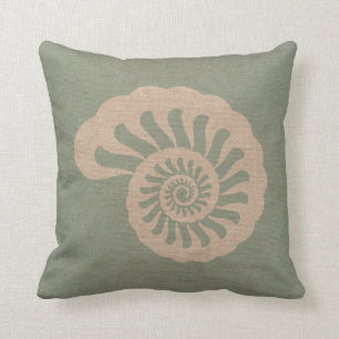 Nautilus Shell Seafoam Green Kussen