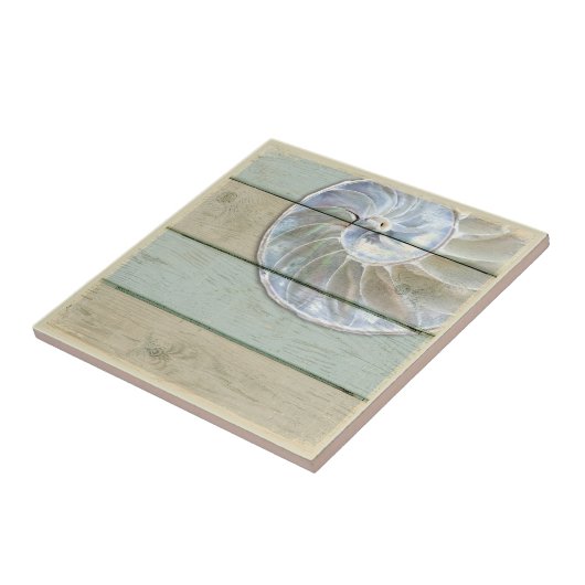 Nautilus Shell Tegeltje (Zijkant)