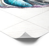 Nautilus Shell Tekening - Kunstdruk Poster (Hoek)