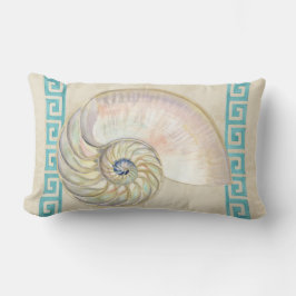 Nautilus Shell Waterverf Grieks Zeer belangrijk Da Kussen