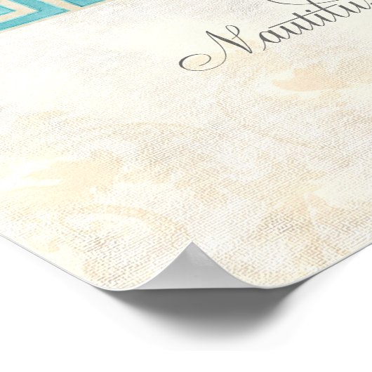Nautilus Shell Waterverf Grieks Zeer belangrijk Da Poster (Hoek)