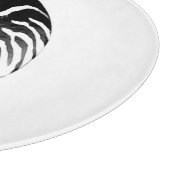 Nautilus shell - zwart, grijs en wit snijplank (Hoek)