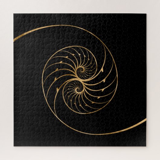 Nautilus Shells - Golden Pair Legpuzzel (Verticaal)