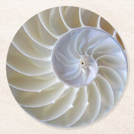 Nautilus Zee Shell Foto Ronde Kartonnen Onderzetter