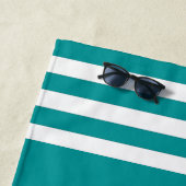 Nautique aqua/rose/bleu/or hippocampes serviette d (En situation)