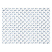 Nautique Baby shower nappe | Flore bleu marine (Devant (Horizontal))