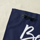 Nautique Beach Bride Serviette Avec Ancre Marine B (En situation)