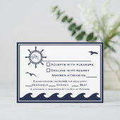 Nautique bleu et blanc RSVP 3 Dinner Choice (Debout devant)