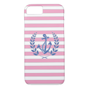 Nautique, Laurel Wreath, Ancre iPhone 7 Coque