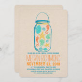 Nautique mâon jar plage nuptiale invitation douche (Devant / Derrière)