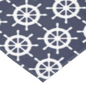 Nautique marine bleu et blanc nappe de roue de nav (Angle)