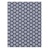 Nautique marine bleu et blanc nappe de roue de nav (Devant)