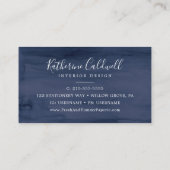 Nautique moderne | Carte de visite Helm. navire (Dos)