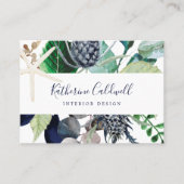 Nautique moderne | Carte de visite verdoyant (Devant)