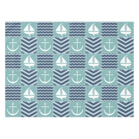 Nautique nappe à courtepointe (Devant (Horizontal))