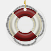 Nautique Noël Ornement de sauvetage (Dos)