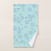 Nautique Nom du monogramme de Gnome Turquoise Bleu (Serviette à main)