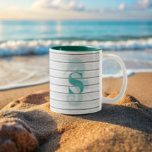 Nautique Seahorse Beach House Café côtier Mug