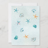 Nautique sous la mer 8e anniversaire Invitation (Dos)