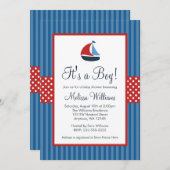 Nautique Stripes Bébé Douche Invitations (Devant / Derrière)