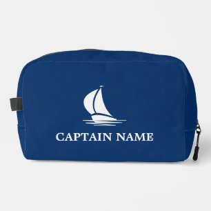 Nautique voilier marine bleu trousse de toilette