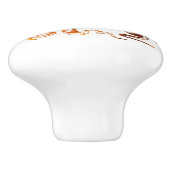 Nautisch-amberoctopus Keramische Knop (Zijkant)