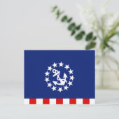 Nautisch Amerikaans vlag Briefkaart (Staand voorkant)