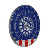 Nautisch Amerikaans vlag Dartbord (Voorkant Links)