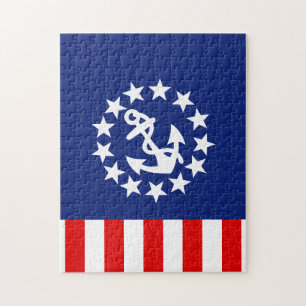 Nautisch Amerikaans vlag Legpuzzel