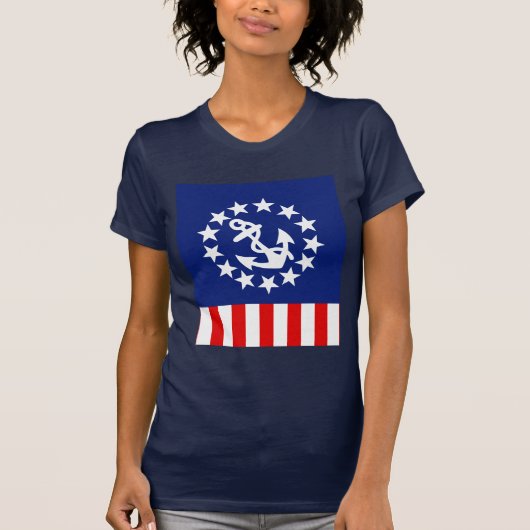 Nautisch Amerikaans vlag T-shirt (Voorkant)