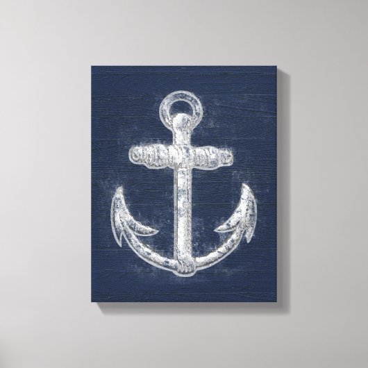  Nautisch Anchor Canvas Afdruk (Voorkant)