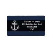 Nautisch Anchor Etiket (Voorkant)