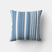 Nautisch anker; blauw-grijze strepen; gestreepte kussen (Achterkant)