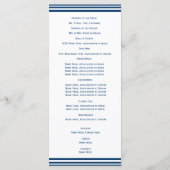 Nautisch anker bruiloft programma (Achterkant)