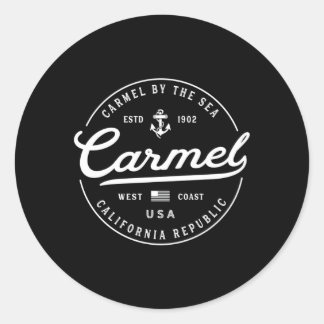 Nautisch anker Carmel California Reisvakantie Ronde Sticker