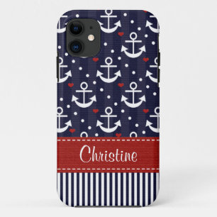 Nautisch anker iPhone 11 hoesje