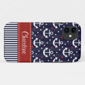 Nautisch anker Case-Mate iPhone case (Achterkant (horizontaal))