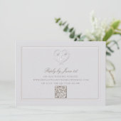 Nautisch anker Crest formele QR bruiloft reactie (Staand voorkant)