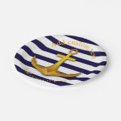 Nautisch anker Custom Party Paper Borden Papieren Bordje (Gekanteld)