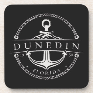 Nautisch anker Dunedin Florida 1950 Bier Onderzetter