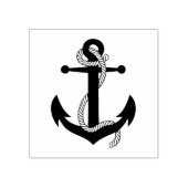 Nautisch anker en touw, Seaman anker Rubberstempel (Afrduk)