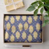 Nautisch Anker en Tropisch Vispatroon Tissuepapier (Geschenk)