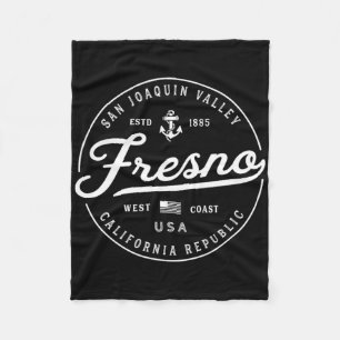 Nautisch Anker Fresno Californië Reis Vakantie Fleece Deken