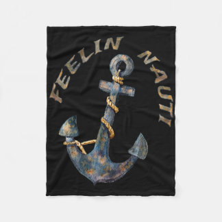 Nautisch Anker Grappig Varen Zeilen Voelen Nauti Fleece Deken