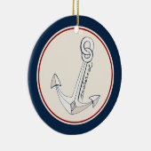 Nautisch anker keramisch ornament (Rechts)
